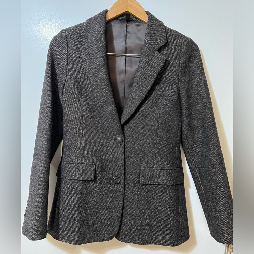 Brown Tweed Blazer Jacket in Sz 0